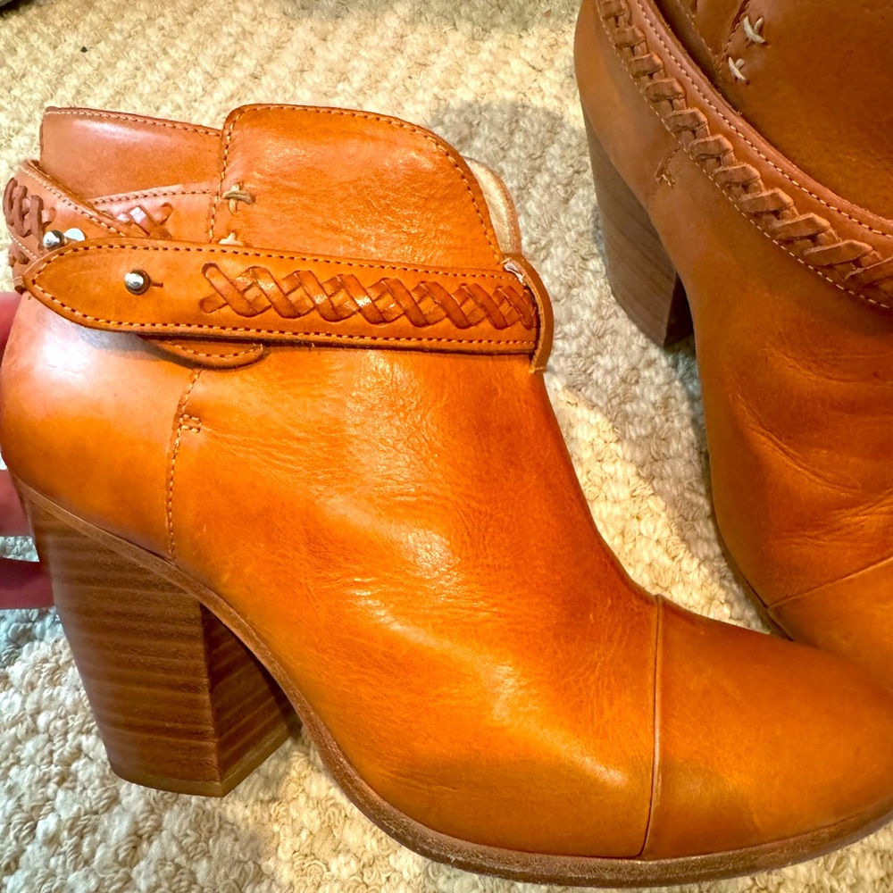 Rag and Bone Harrow Tan Leather Boots